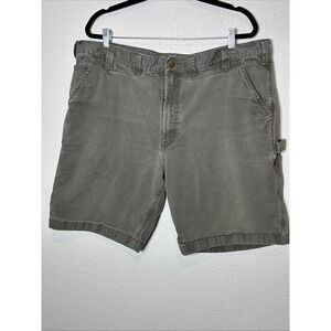 Carhartt- Men's Carpenter Shorts Relaxed Fit Duck Canvas Olive Green Size 44